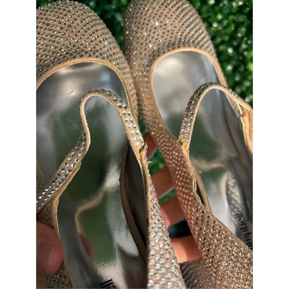 Jeffery Campbell Regal Mary Jane Pump Womens Size 9.5 Silver - Picture 4 of 9